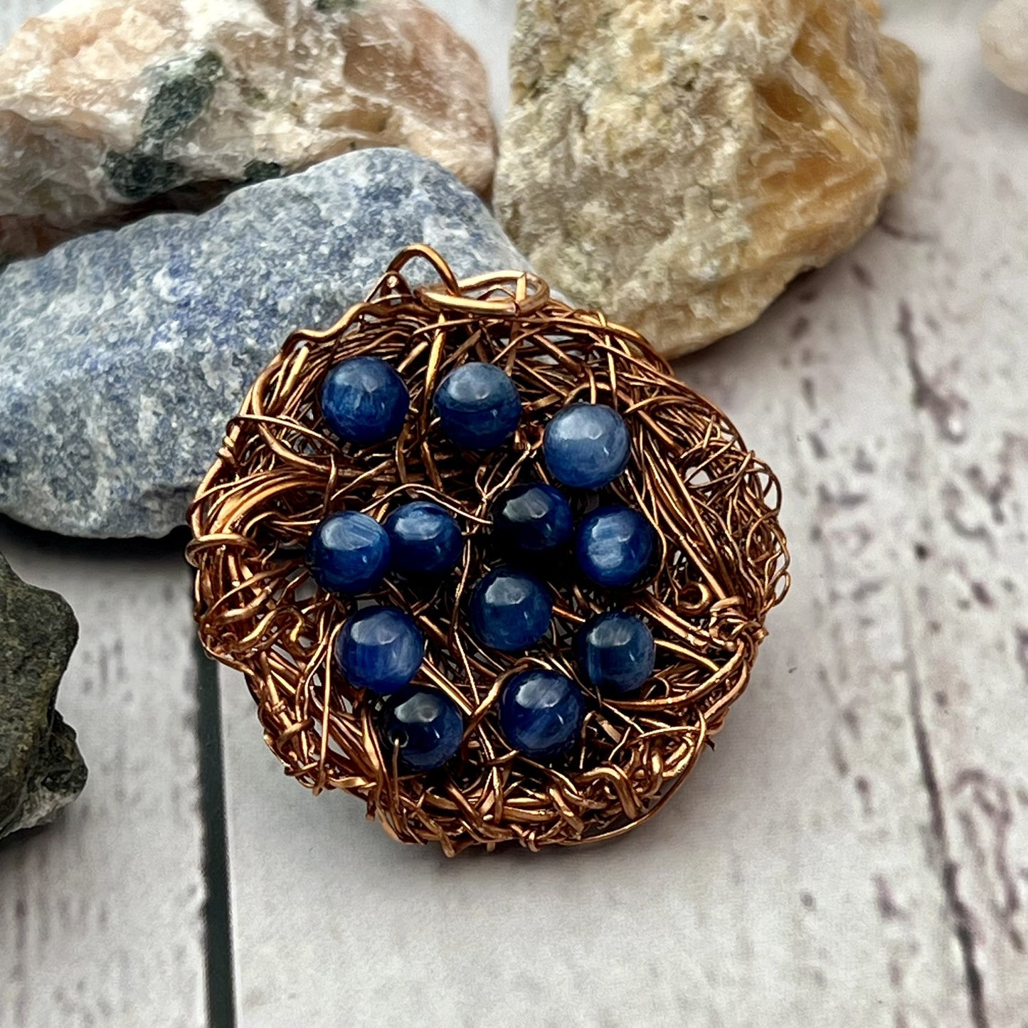 Blue Kyanite Bird's Nest