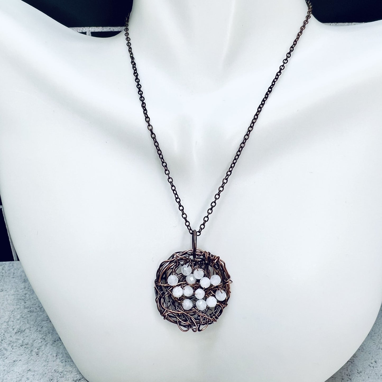 Rainbow Moonstone Bird's Nest
