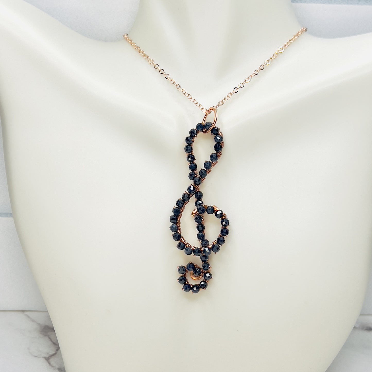 Sapphire Treble Clef