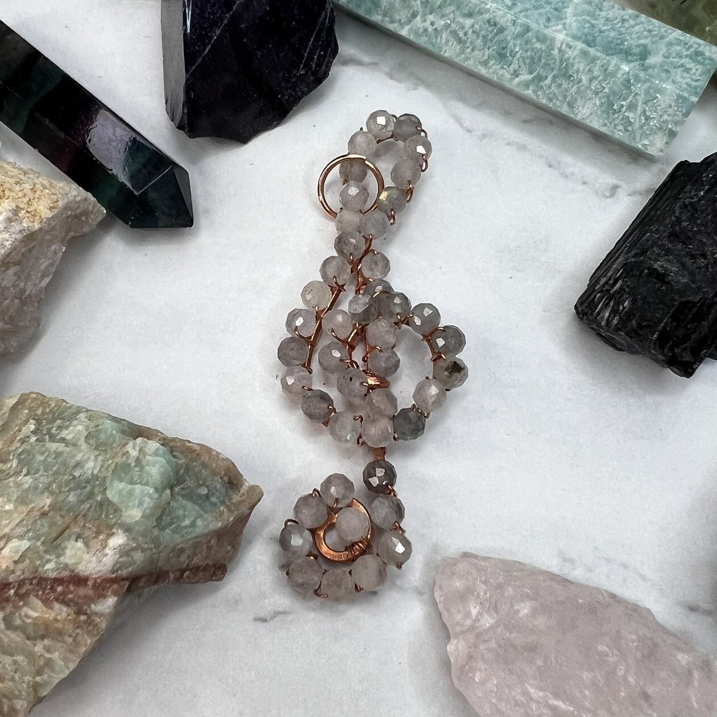 Labradorite Treble Clef