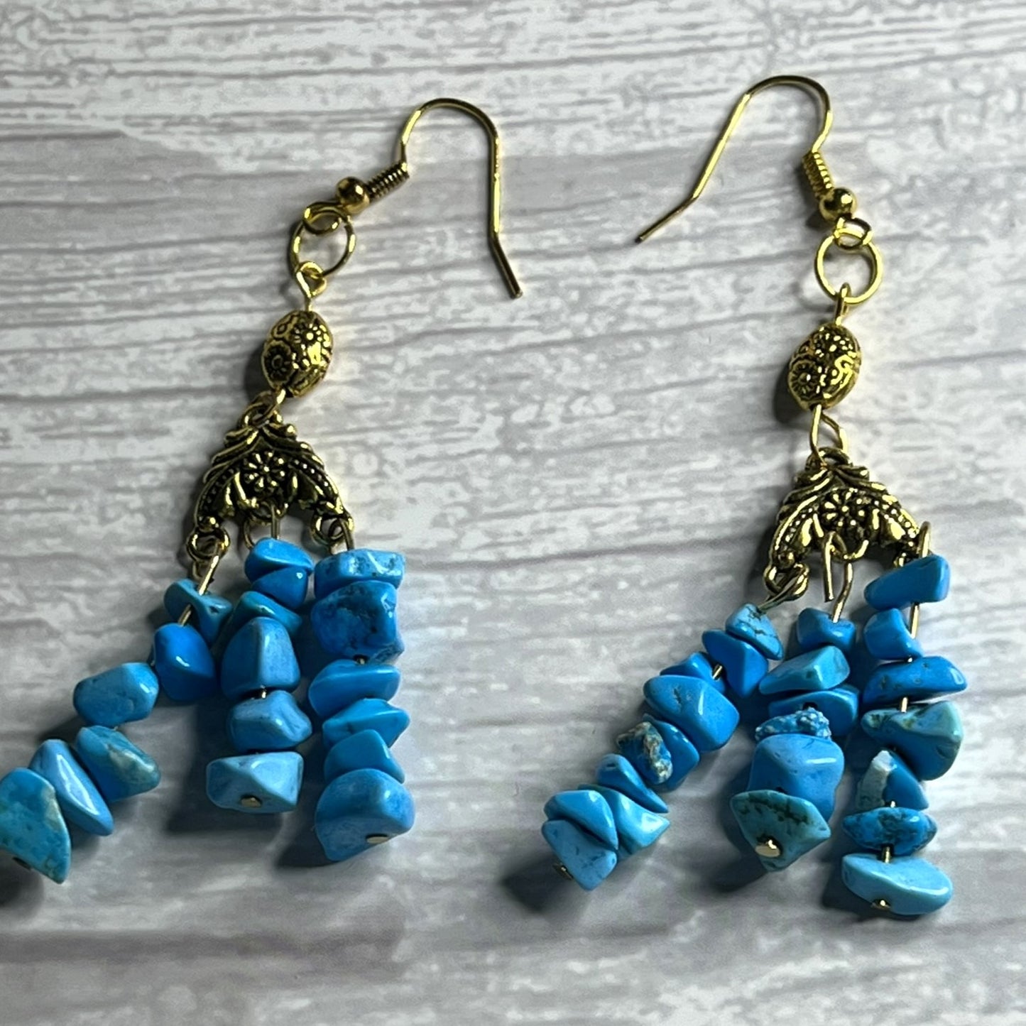 Howlite Chandelier Earrings