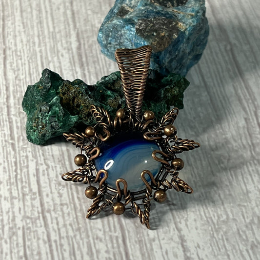 Agate Sun Pendant