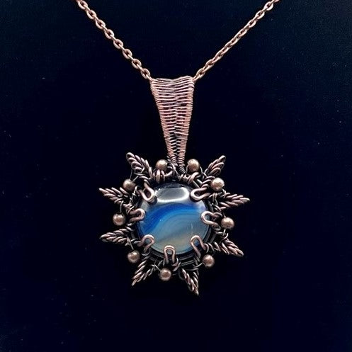 Agate Sun Pendant