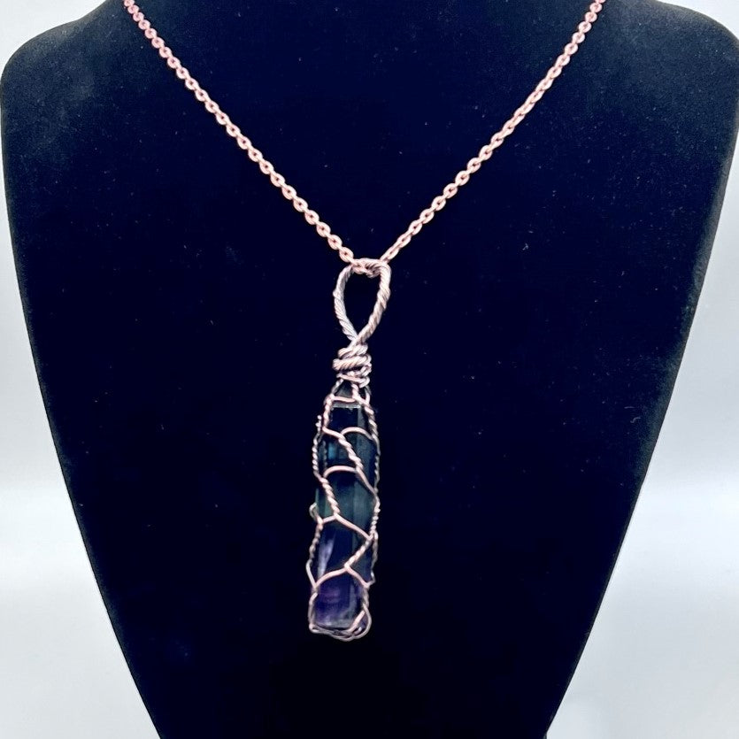 Fluorite Large Point Pendant