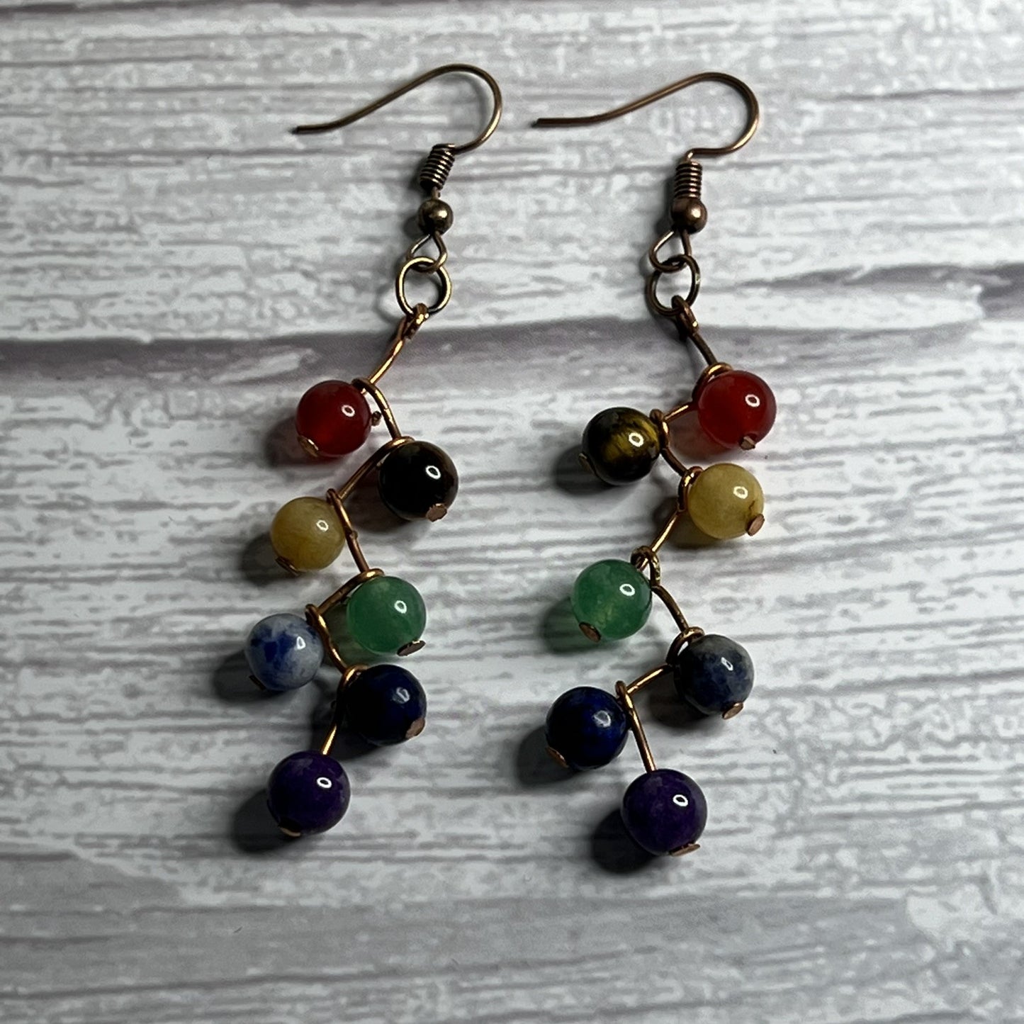 Chakra Multi-Color Beaded Earrings