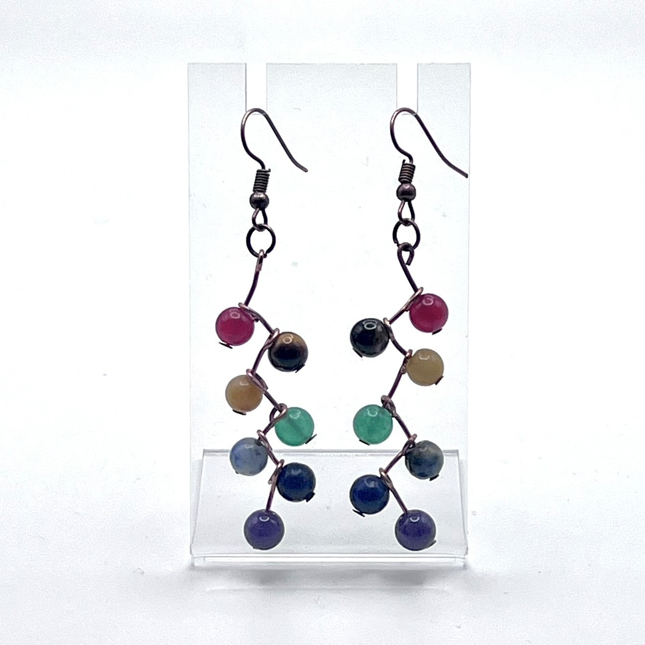 Chakra Multi-Color Beaded Earrings