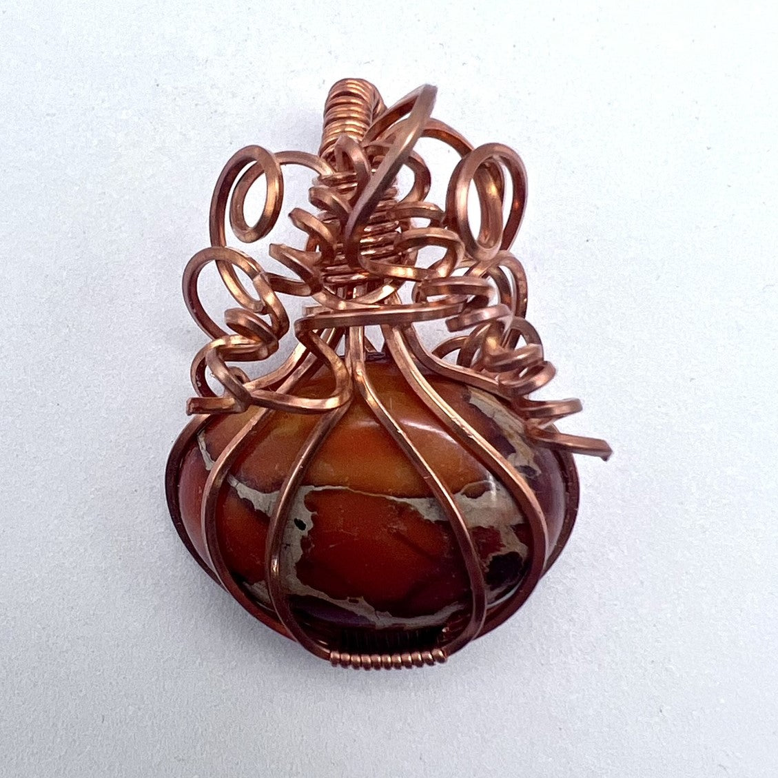 Jasper Mini Pumkin Pendant