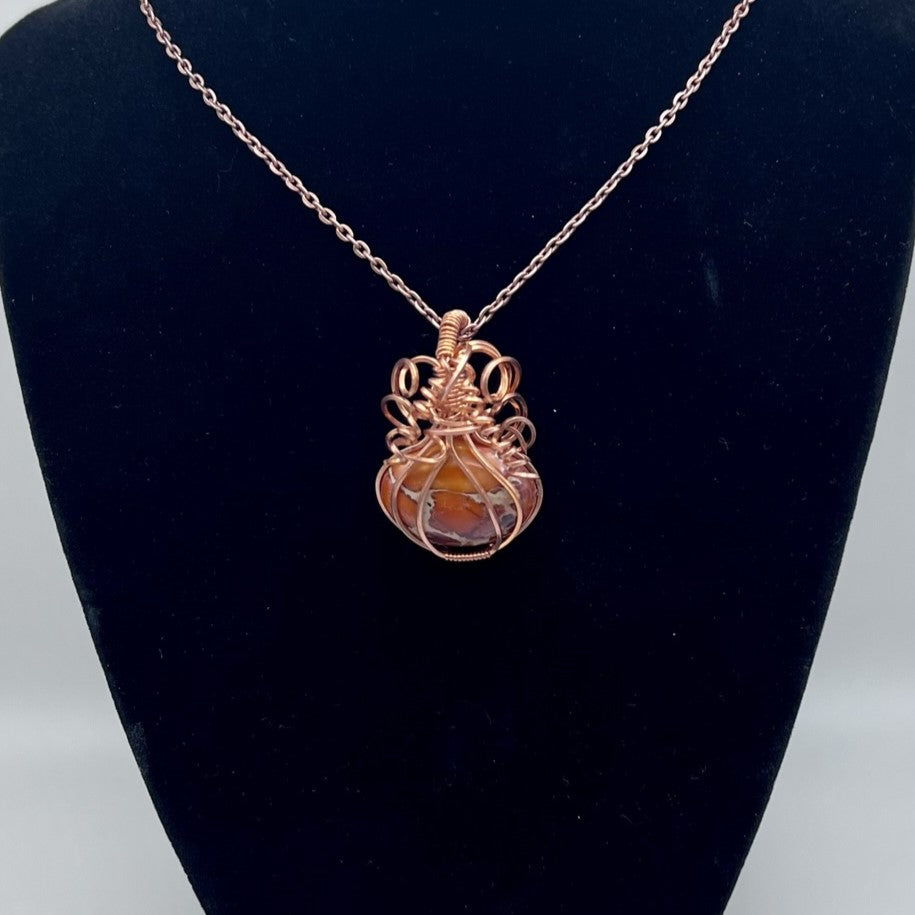 Jasper Mini Pumkin Pendant