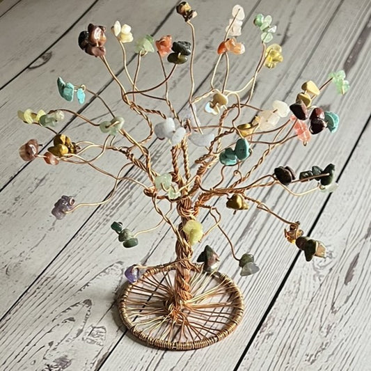 Crystal Chip Tree of Life Sculpture