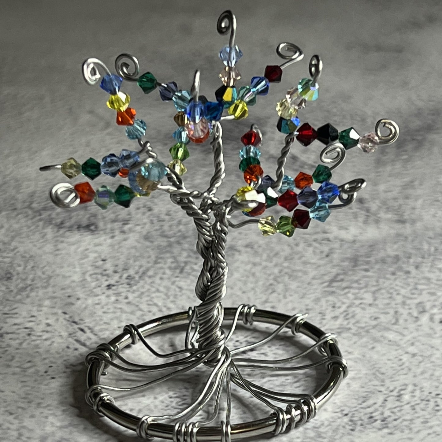 Czech Crystal Tree of Life Sculpture