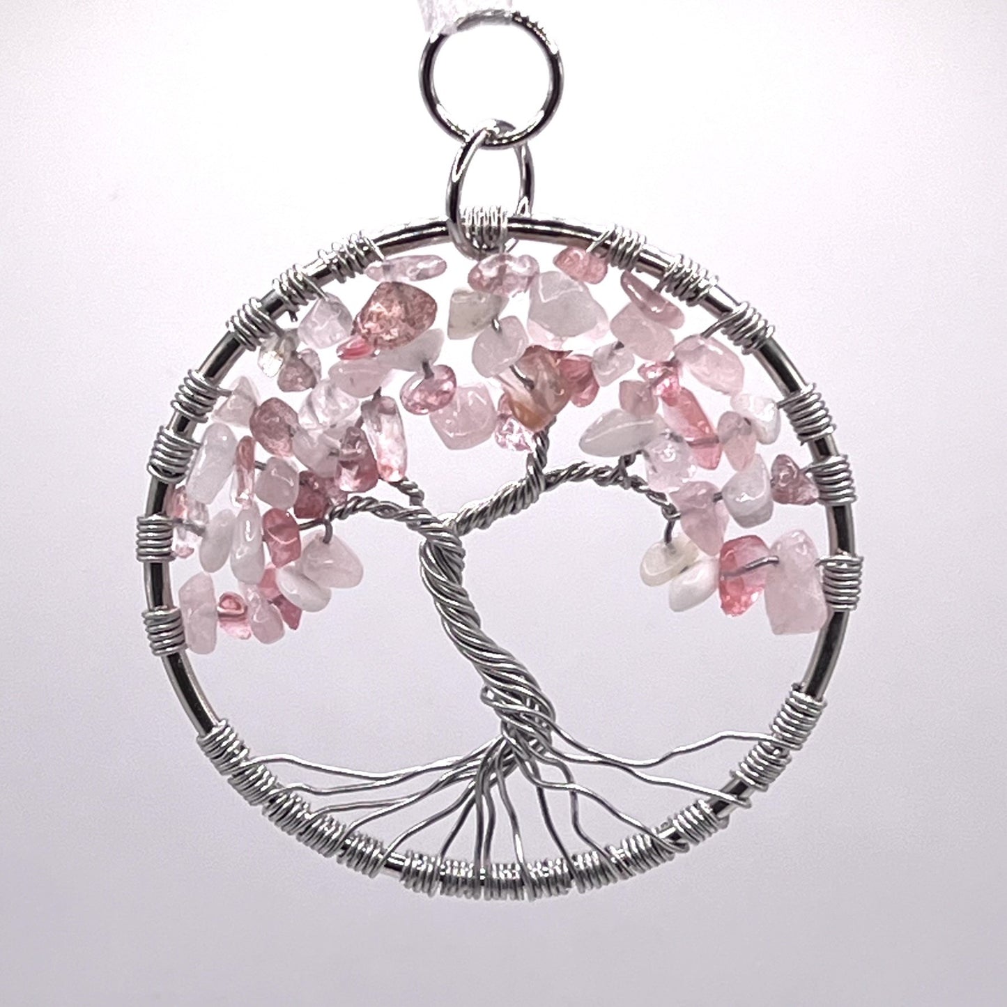 Crystal Chip Tree-Of-Life Suncatcher in Shades of Spring