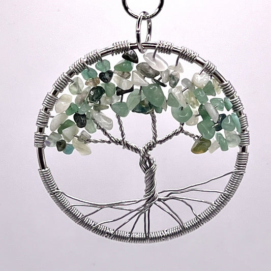 Crystal Chip Tree-of-Life Suncatcher in Shades of Summer