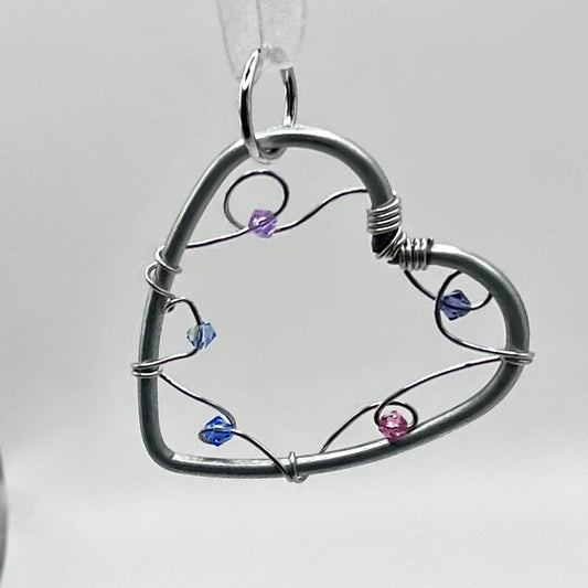 Micro Heart Crystal Suncatcher