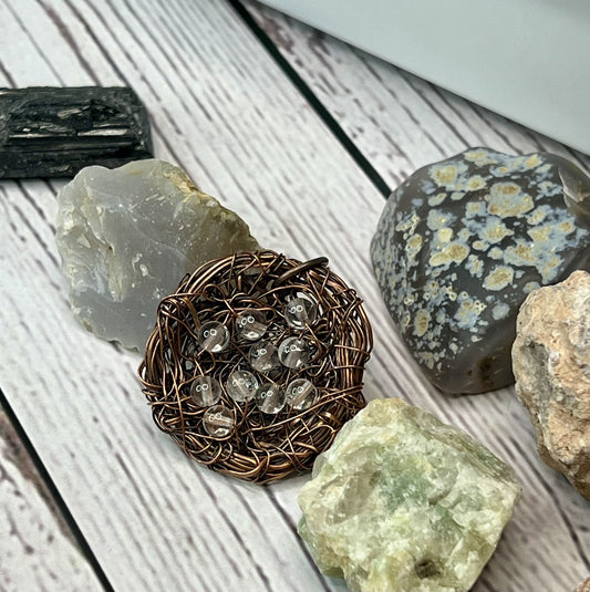 Clear Quartz Bird's Nest