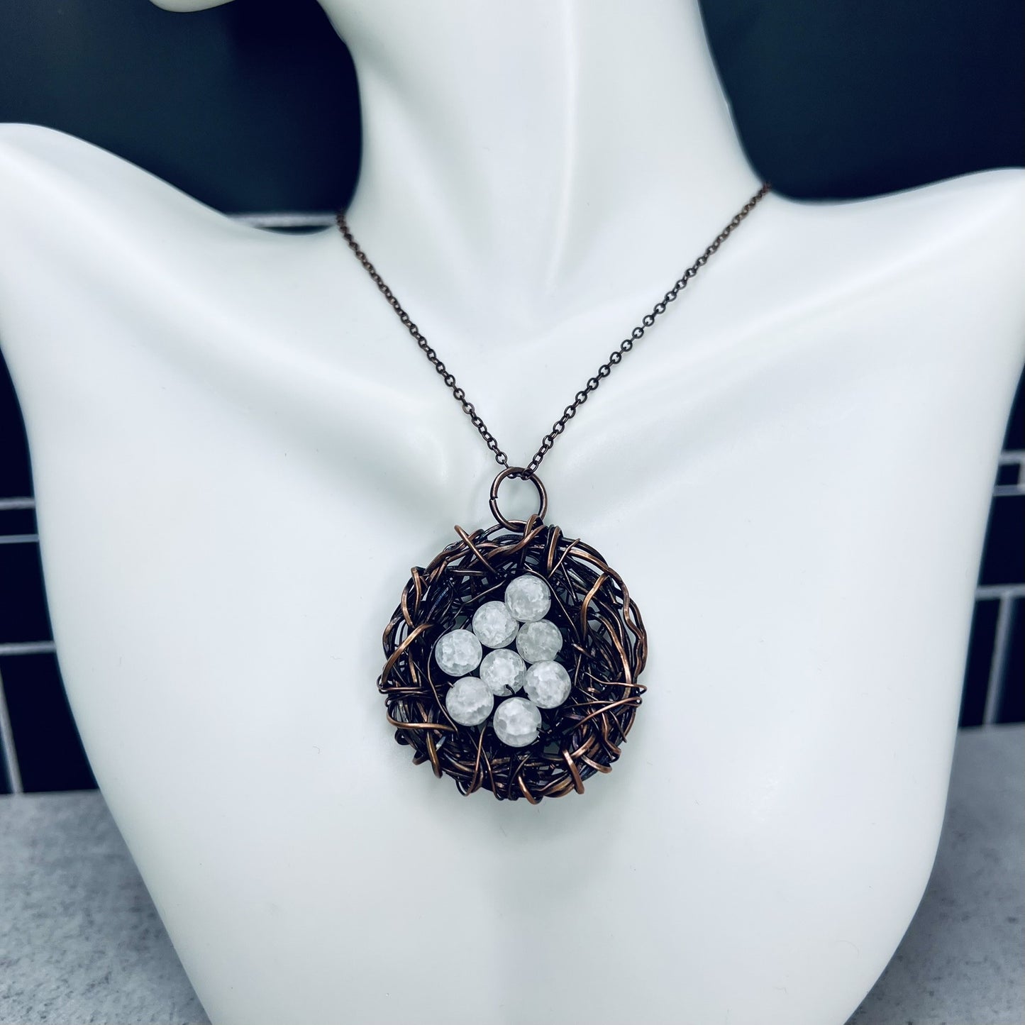 Crackle Quartz Bird's Nest
