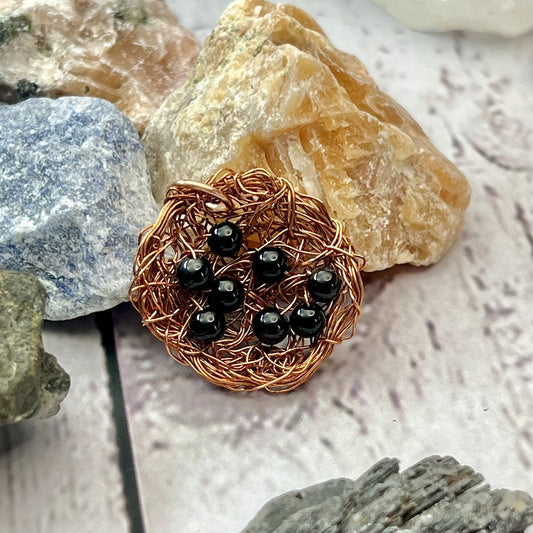 Black Onyx Bird's Nest